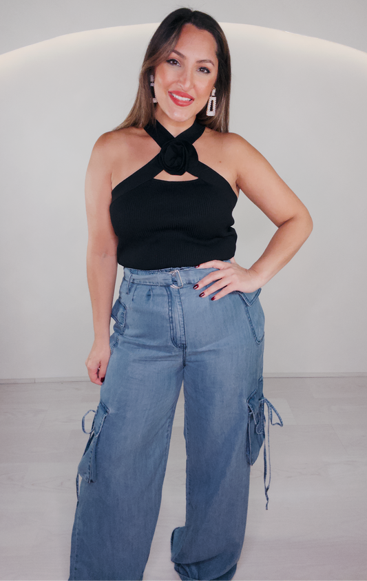 High Waisted Cargo Pant